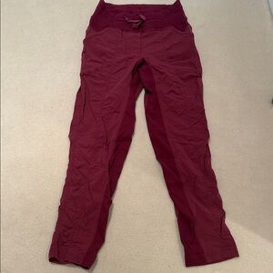 Burgundy Drawstring Pants